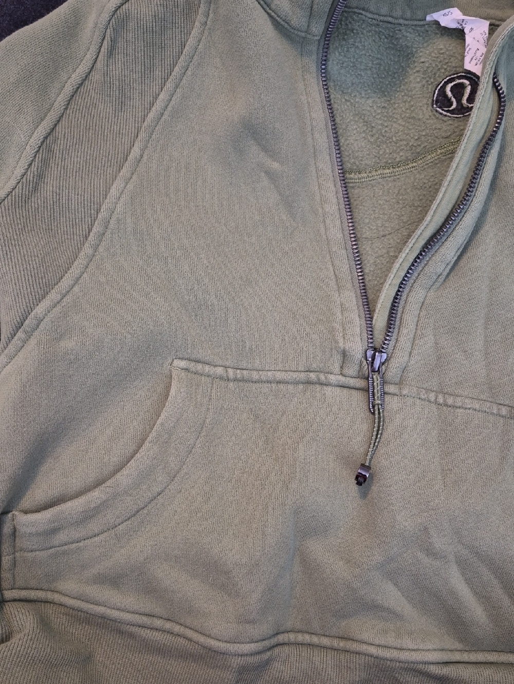 lululemon athletica Women's Half-Zip Pullover in Bronze Green